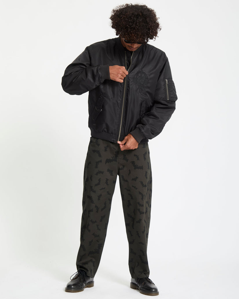 Skullarstone Bomber Jacket - Black