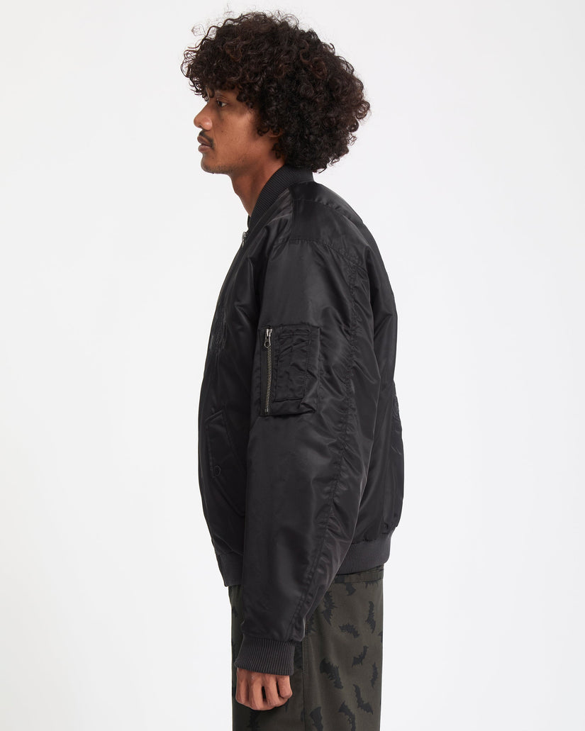 Skullarstone Bomber Jacket - Black
