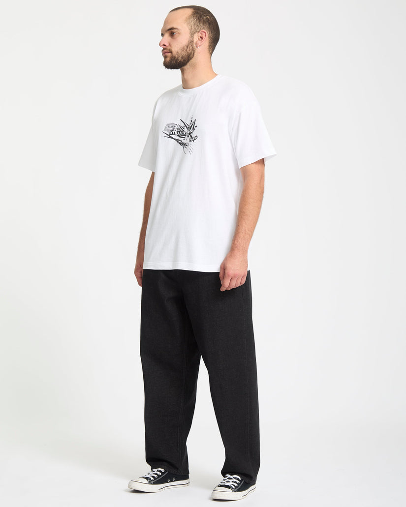 Freazy Loose Elasticated Waist Jeans - Black Wash