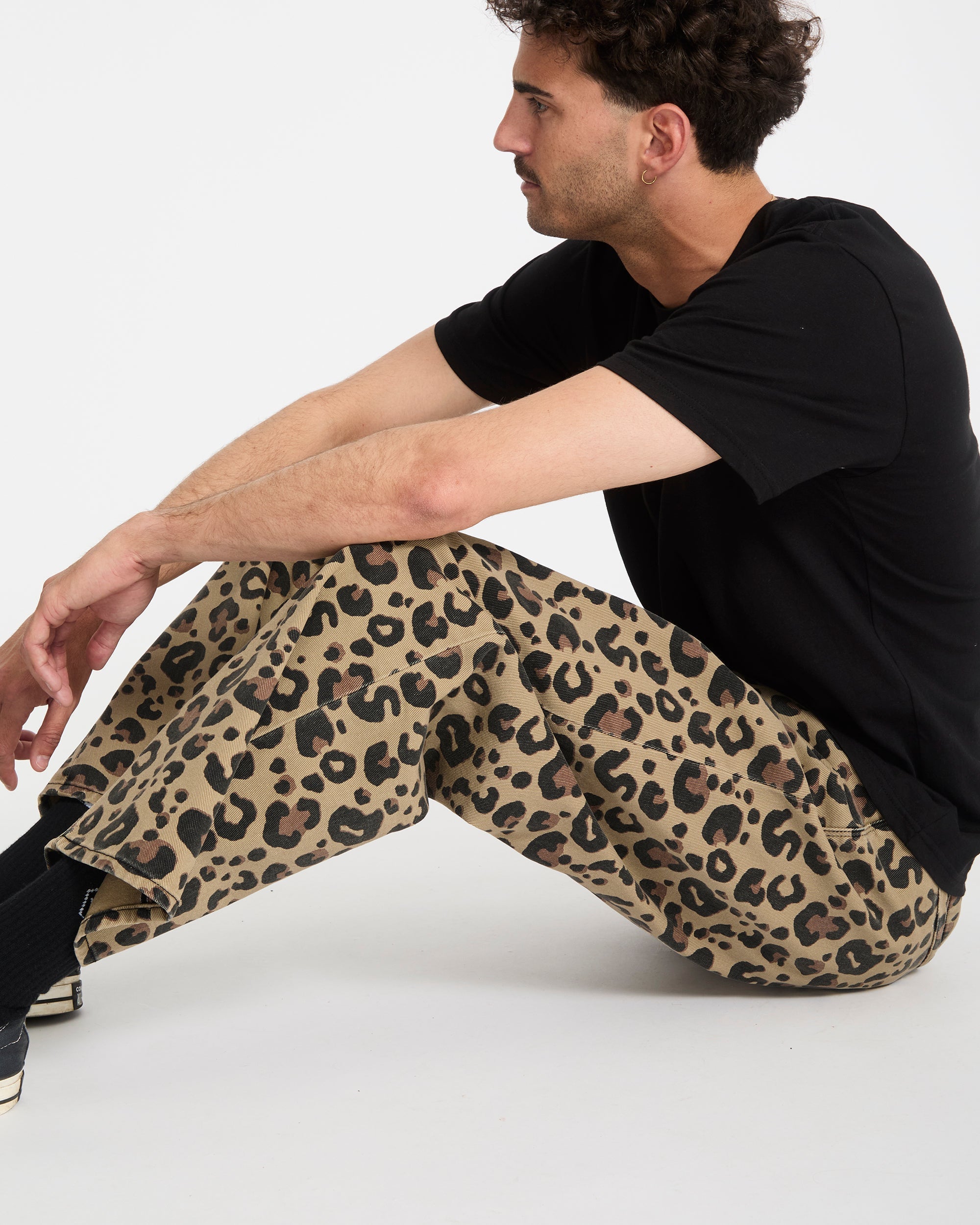 Freazy Loose Elasticated Waist Jeans - Cheetah - Men - Volcom EU