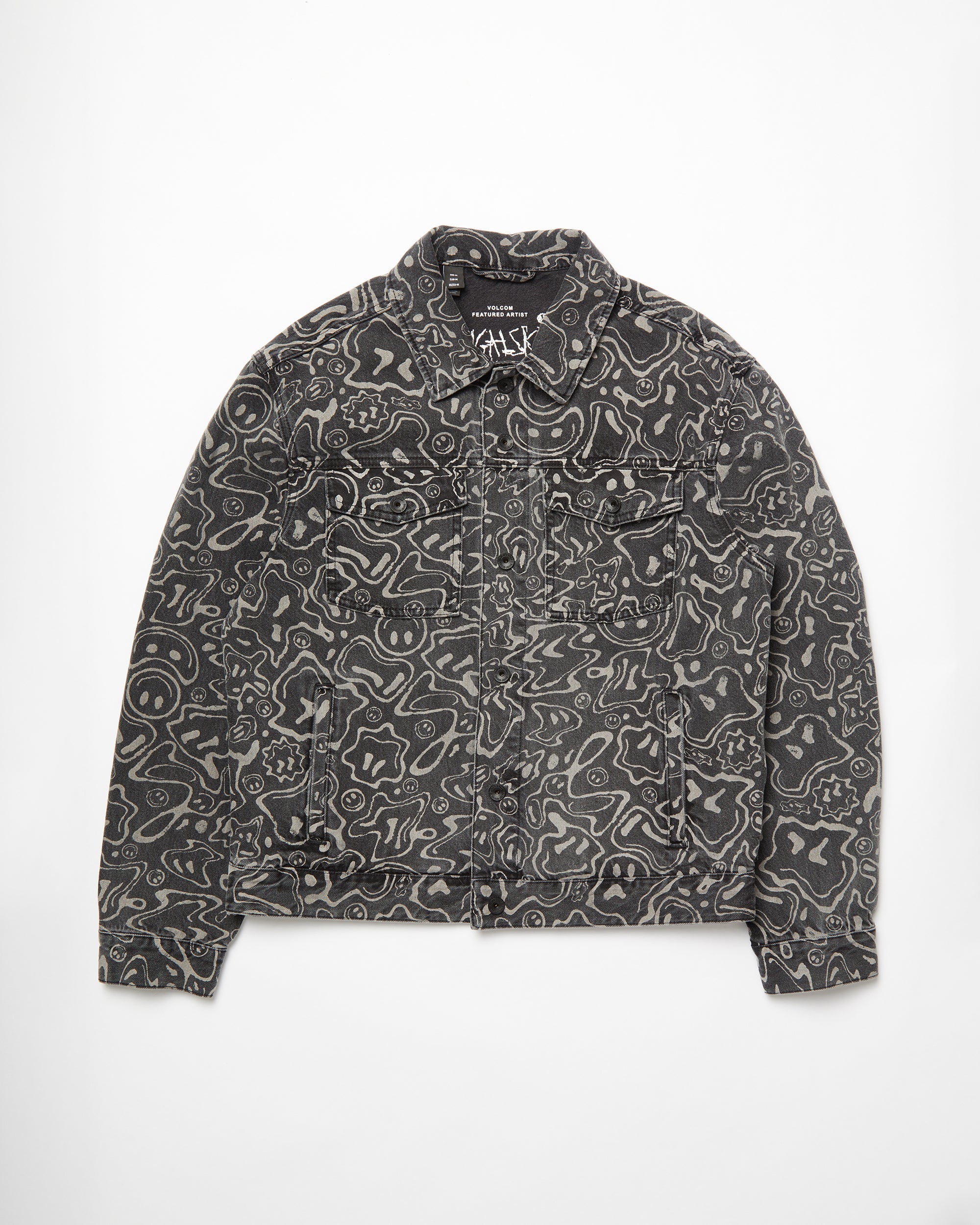 Filip Rygalski Denim Jacket - BLACK PRINT - Volcom UK – Volcom