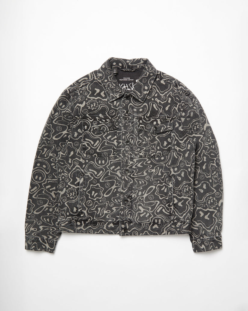 Filip Rygalski Denim Jacket - BLACK PRINT