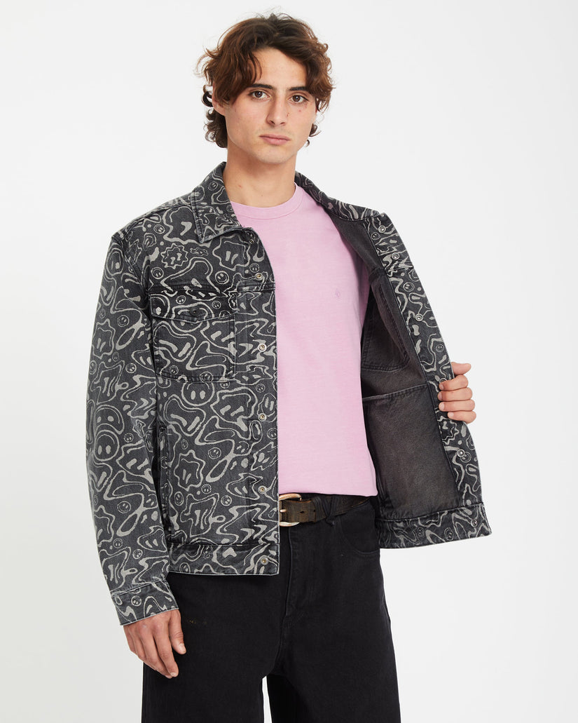 Filip Rygalski Denim Jacket - BLACK PRINT