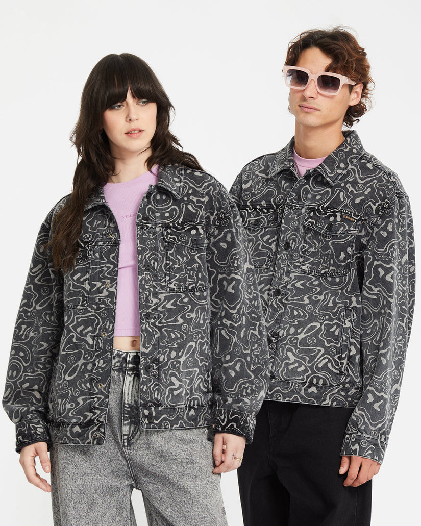 Filip Rygalski Denim Jacket - BLACK PRINT