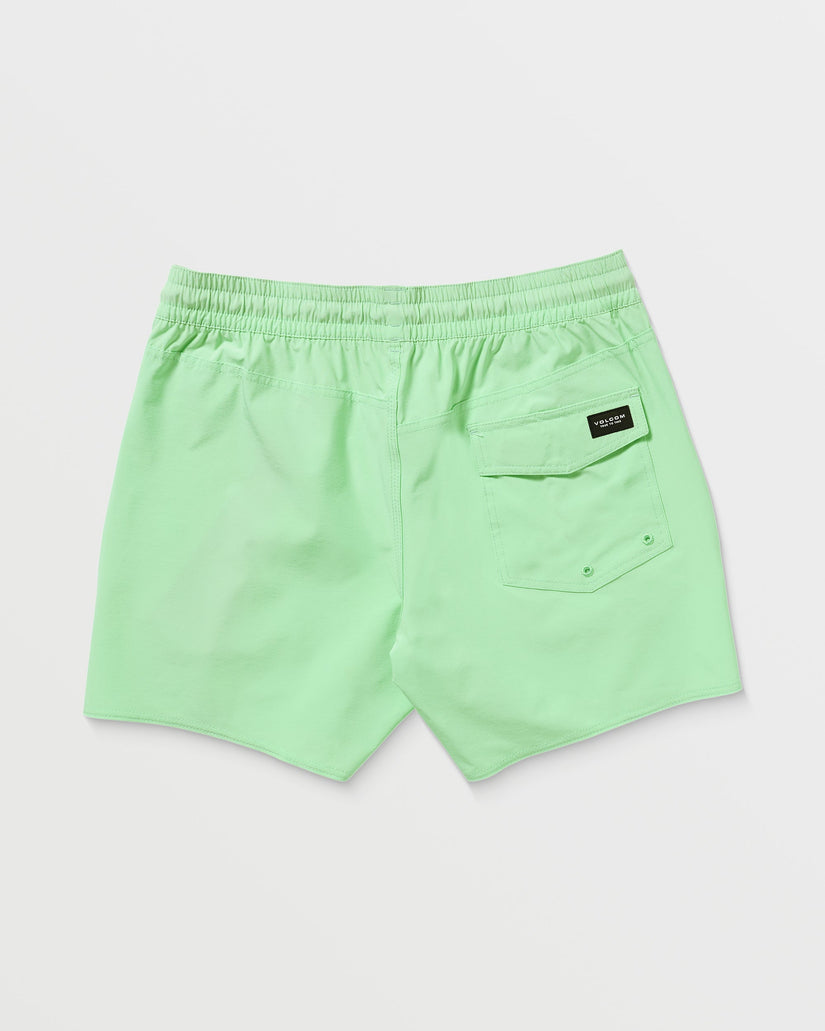 Lido Solid Trunk 16" Boardshort - Jade Cream