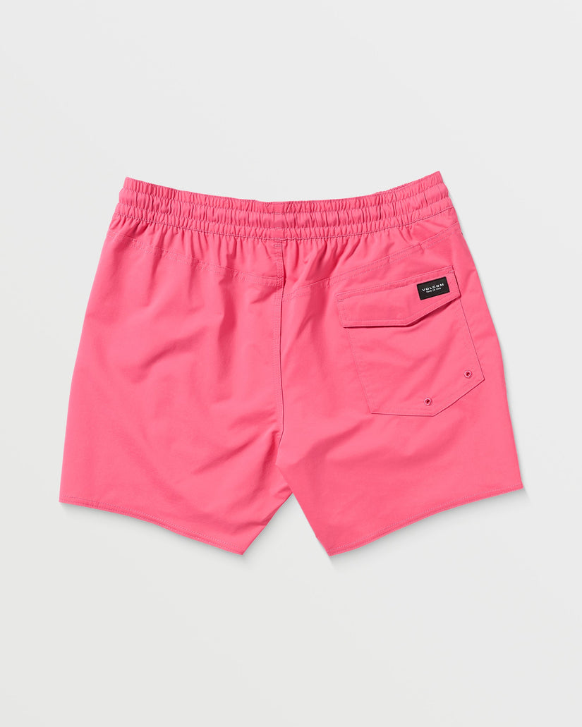 Lido Solid Trunk 16" Boardshort - NEON PINK