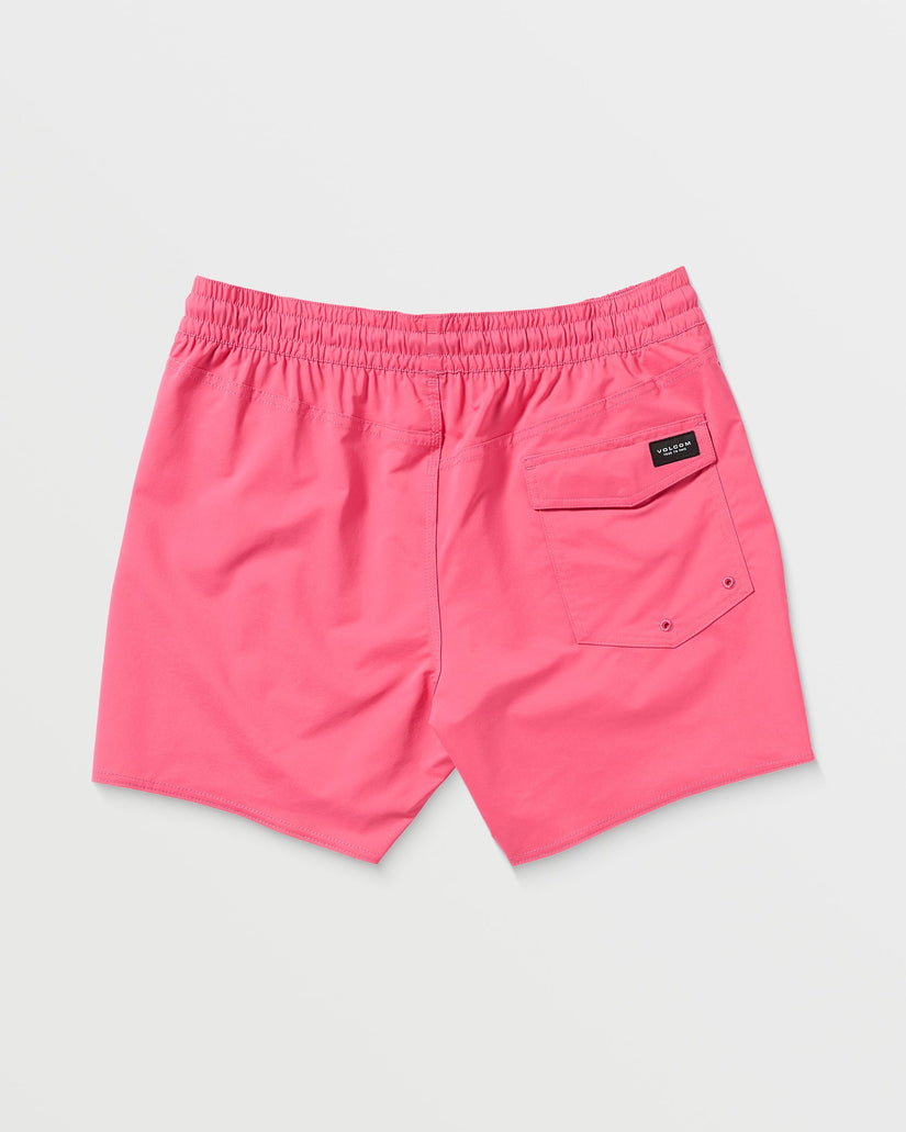 Lido Solid Trunk 16" Boardshort - NEON PINK
