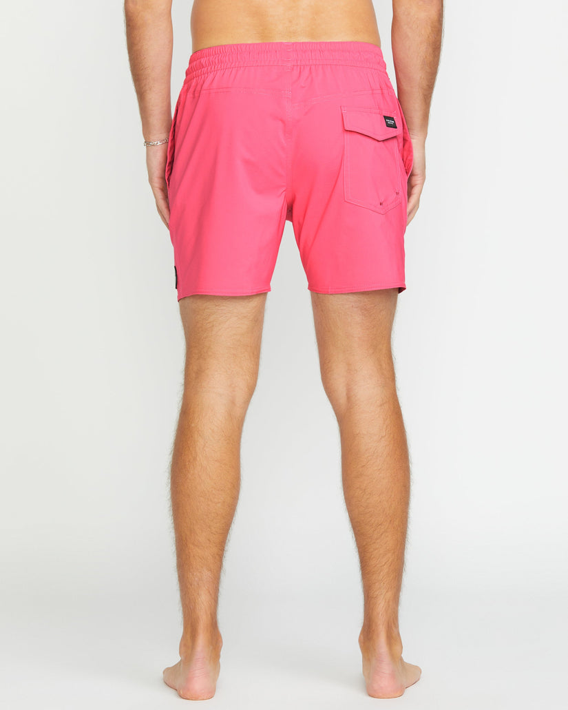 Lido Solid Trunk 16" Boardshort - NEON PINK