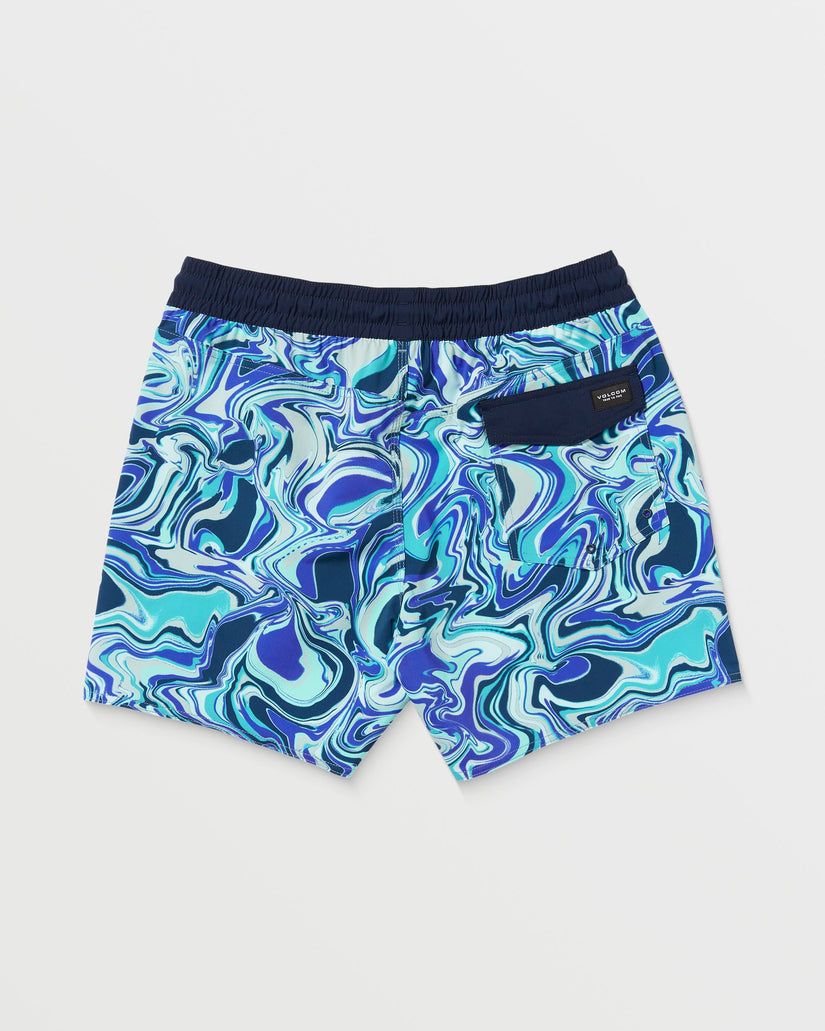 Lido Print Trunk 16" Boardshort - NAVY