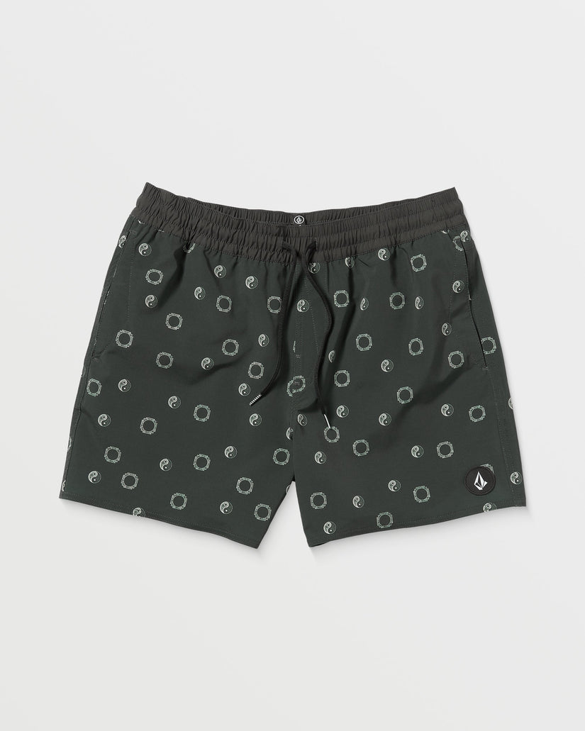 Lido Print Trunk 16" Boardshort - STEALTH
