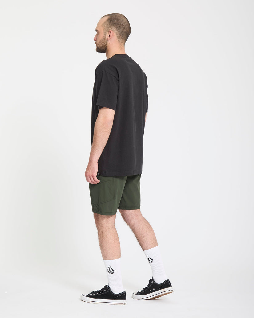 Cashed In Cargo 20" Hybrid Short - Squadron Green