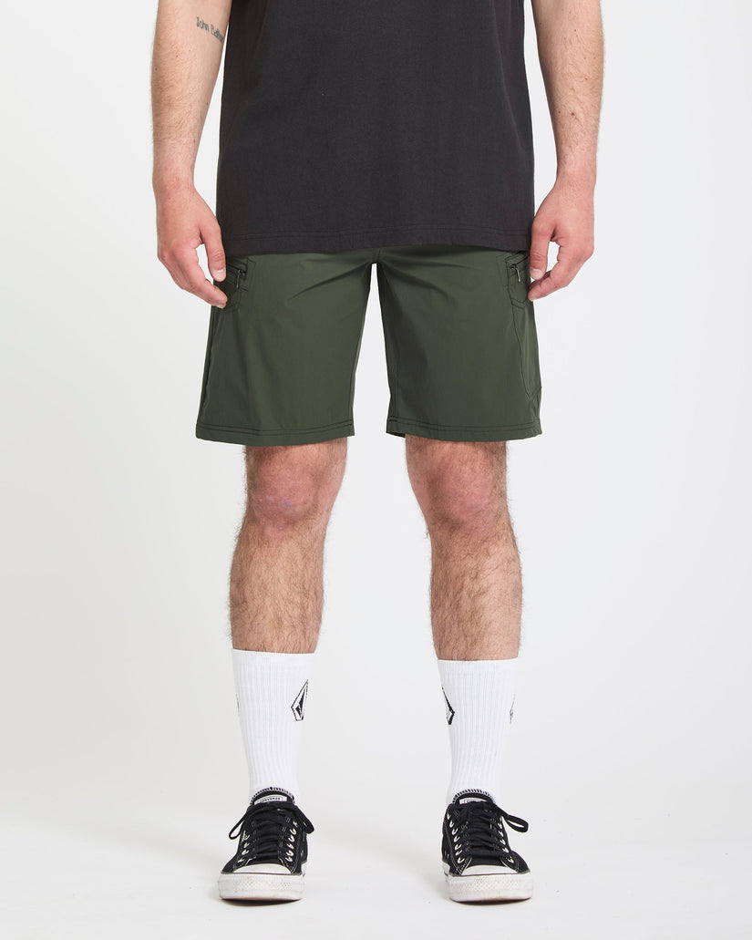 Cashed In Cargo 20" Hybrid Short - Squadron Green