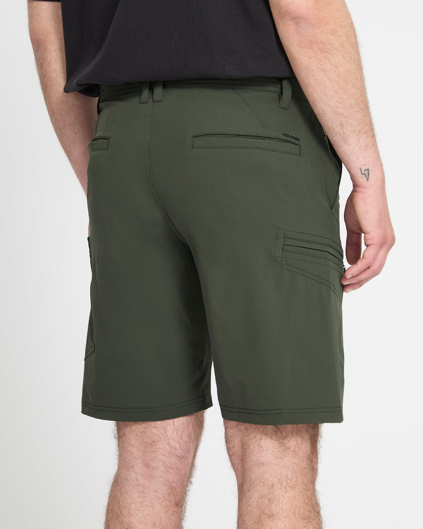 Cashed In Cargo 20" Hybrid Short - Squadron Green