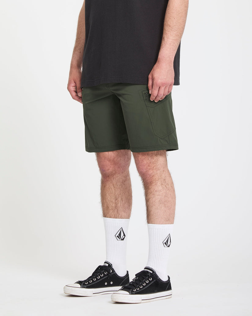 Cashed In Cargo 20" Hybrid Short - Squadron Green