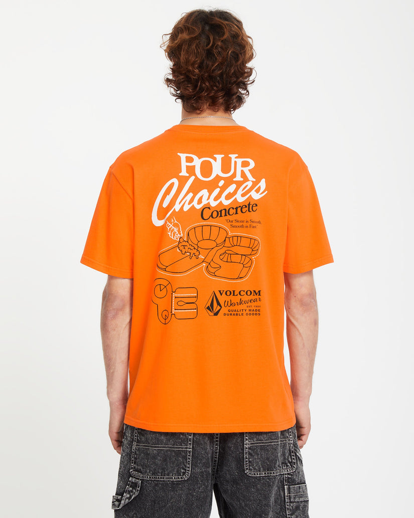 Pour Choices T-shirt - NEON ORANGE