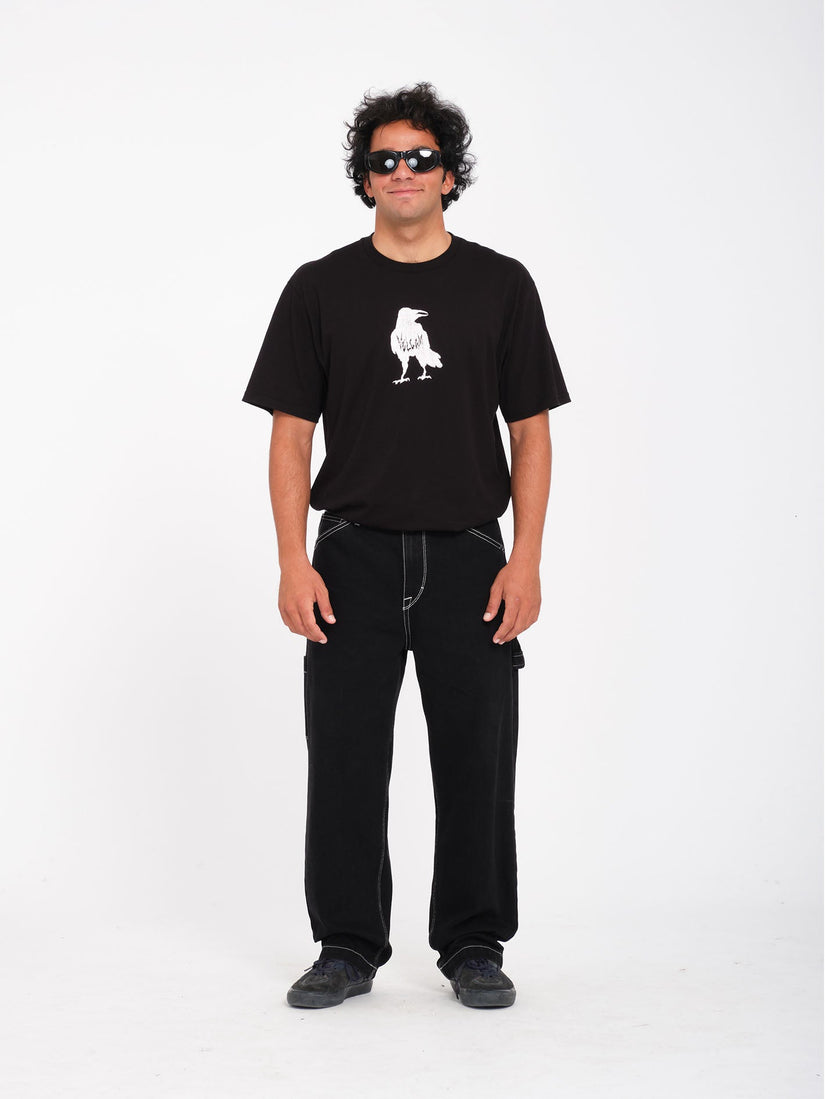 Issam Crow T-Shirt - Black