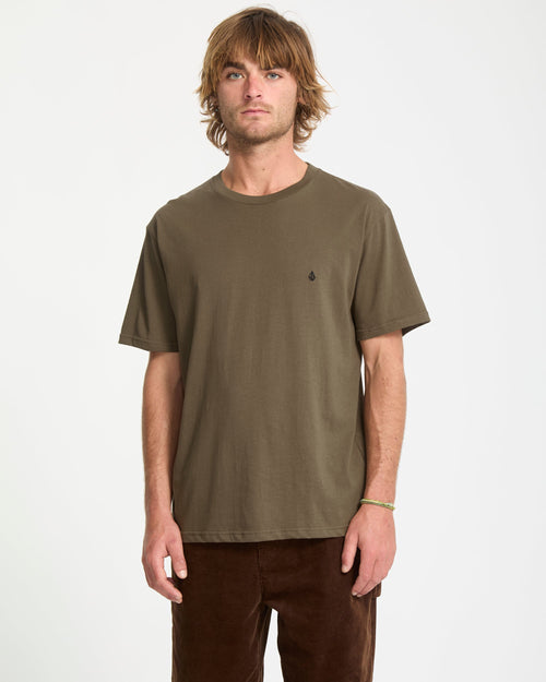 T-shirt Homme Volcom Manches Longues Violet Loose Fit 100% Coton