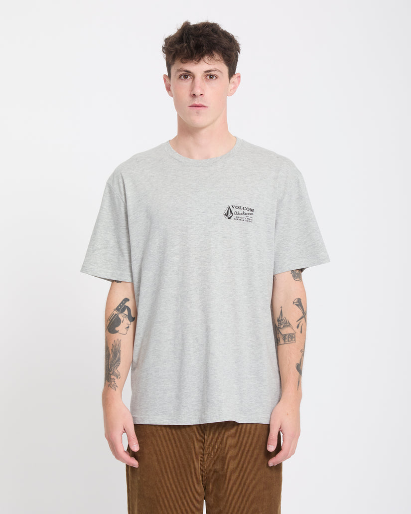 Workwear T-Shirt - Heather Grey