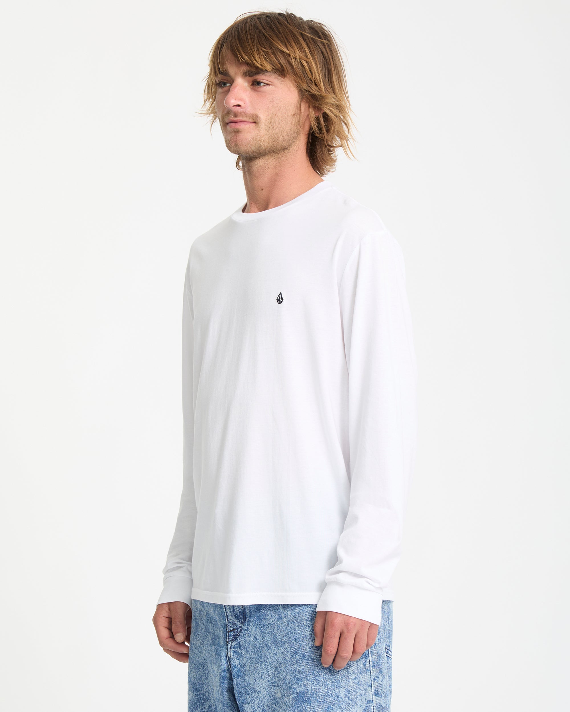 Volcom Stone Blanks T-Shirt Herren – Basic Shirt Mit Stickerei Auf Der Brust