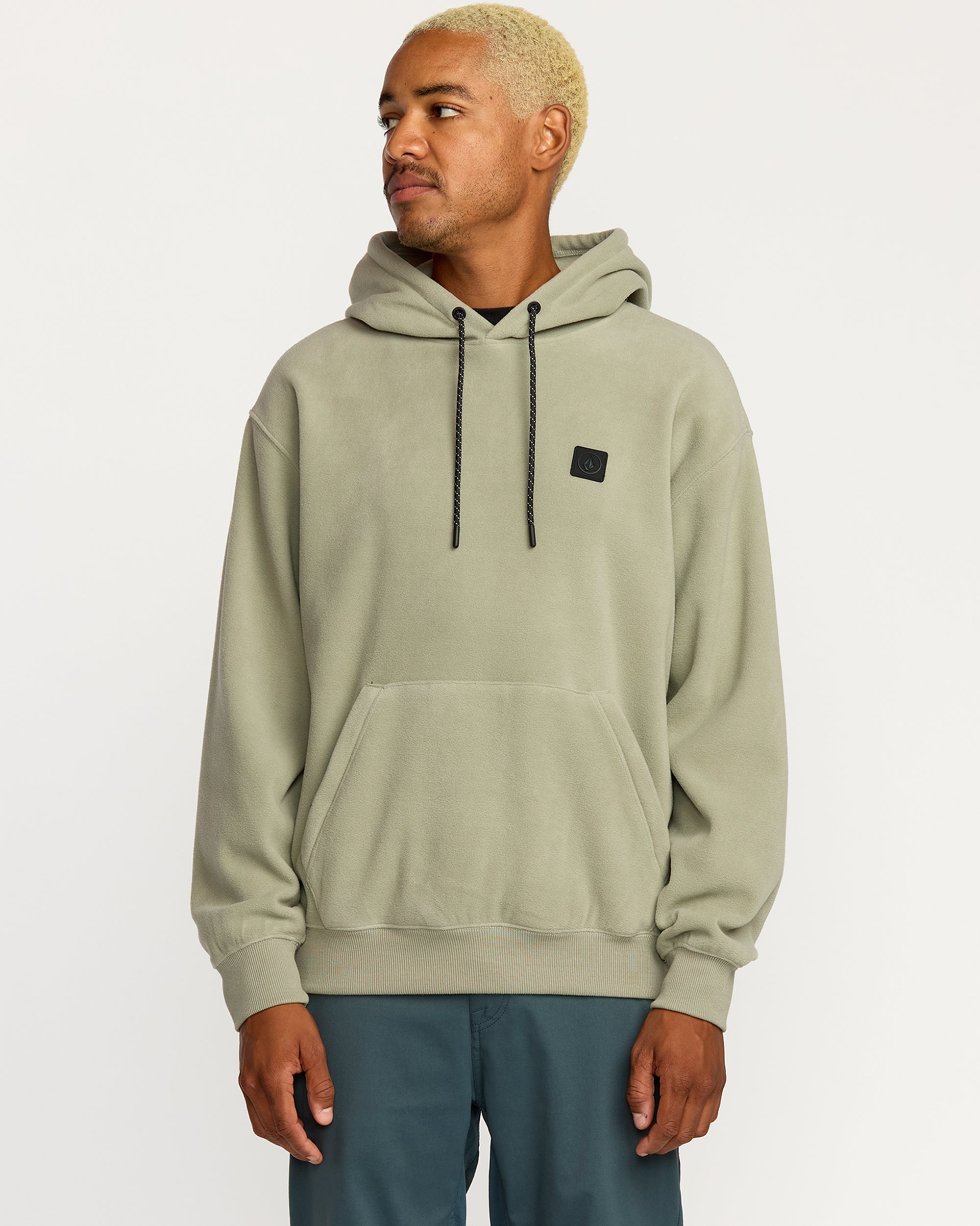 Nomaa Sherpa Zip Sherpa Hoodie - Green Tea - Men - Volcom EU