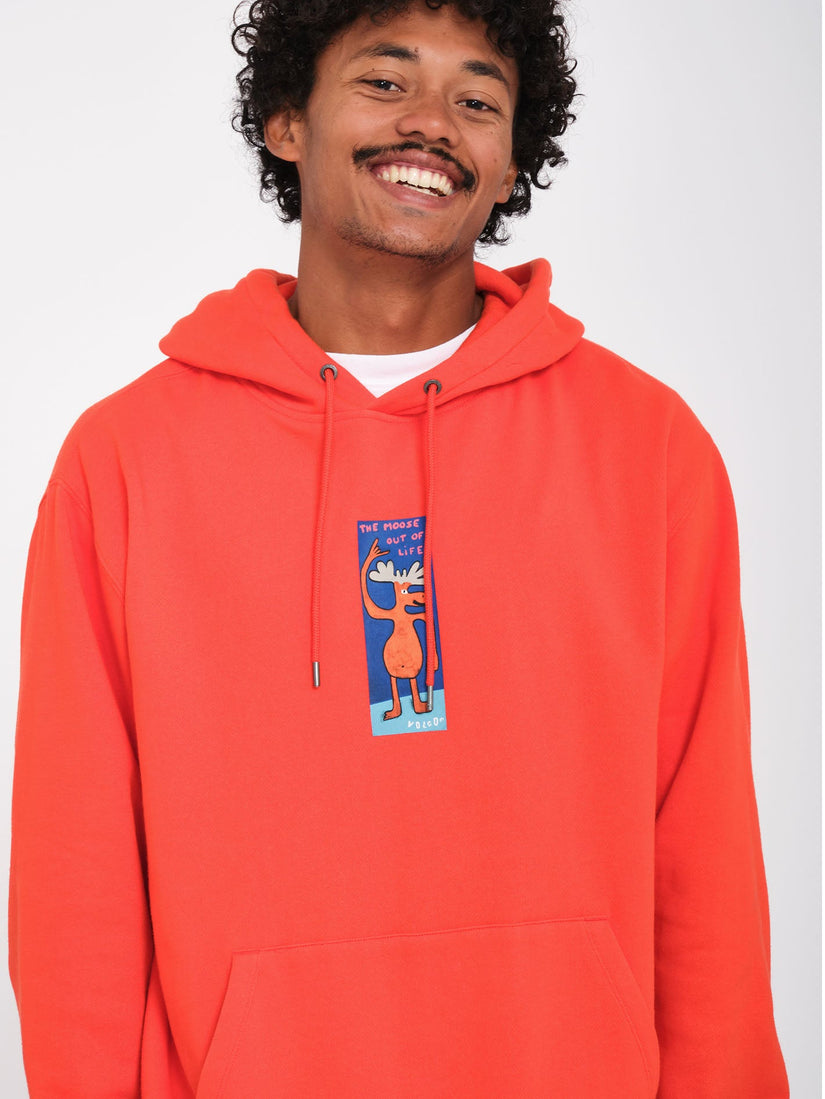 Olivmoose Hoodie - Bright Red