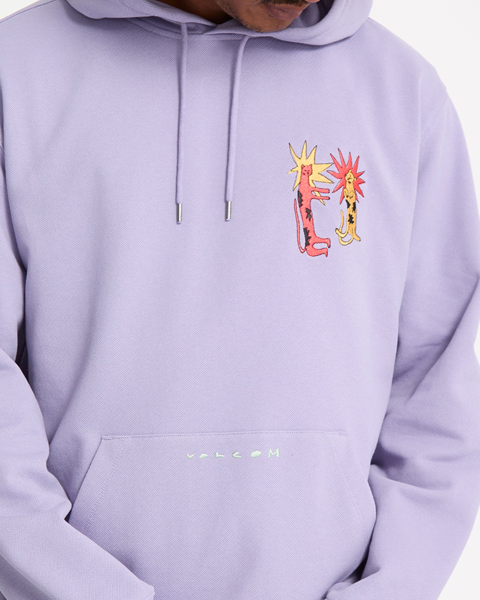 Longo Cats Hoodie - Purple Ash - Volcom EU – Volcom Europe