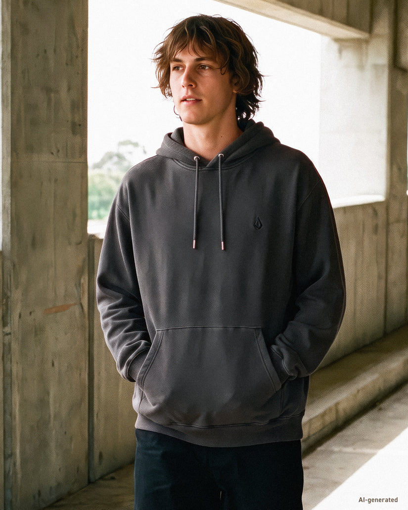 Single Stone Hoodie - Rinsed Black