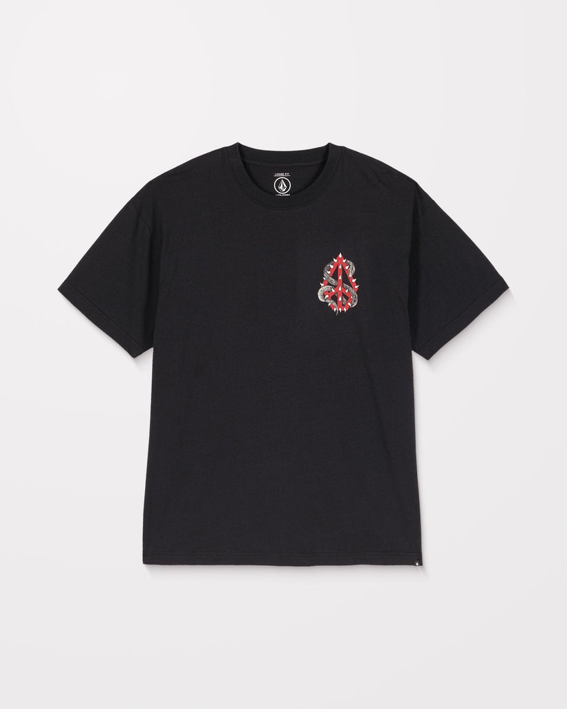 Snake Peace T-Shirt - Black