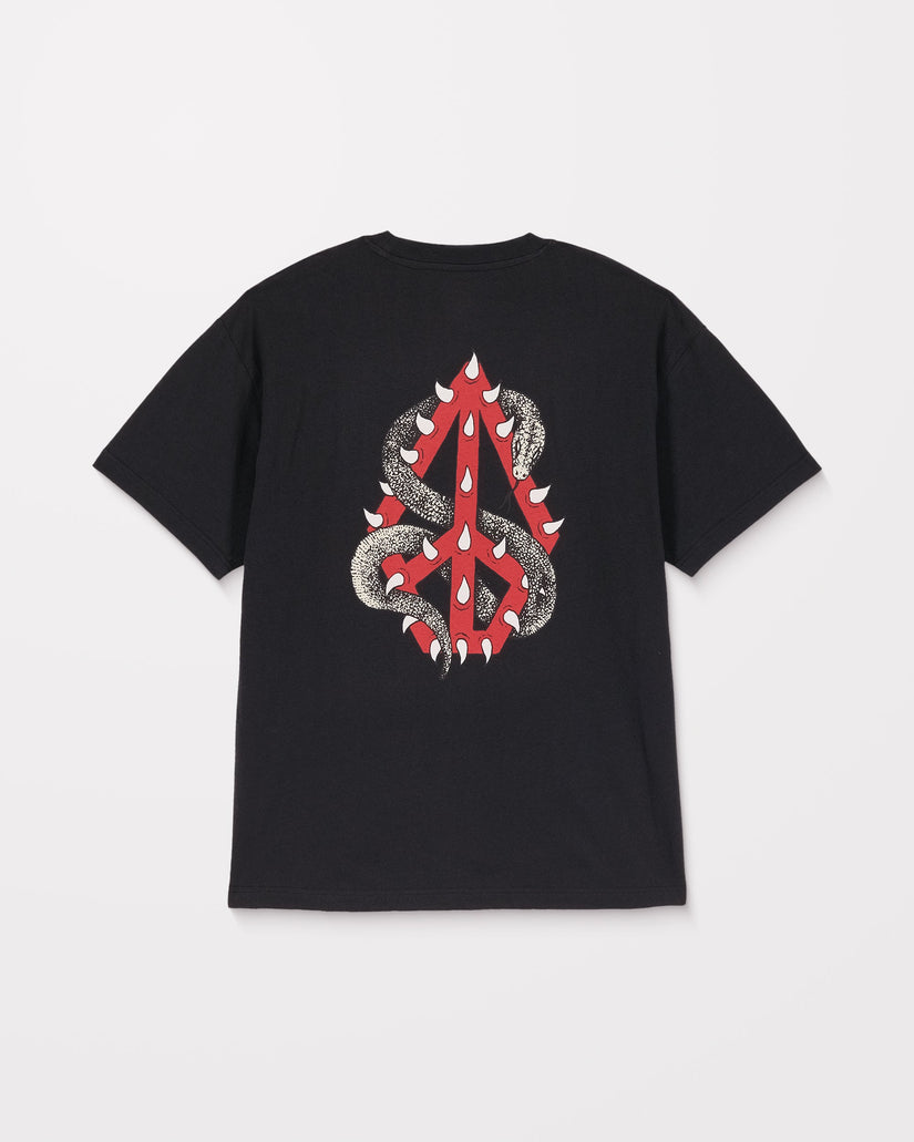 Snake Peace T-Shirt - Black