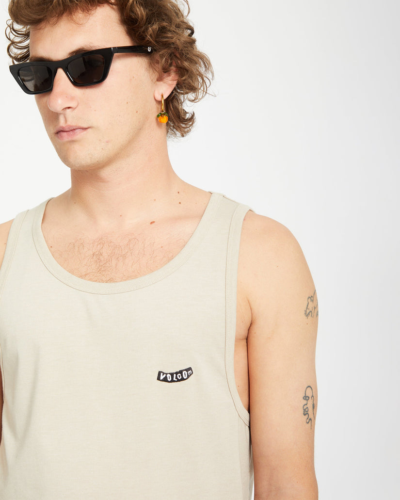 Pistol Stone Tank Top - LIGHT KHAKI