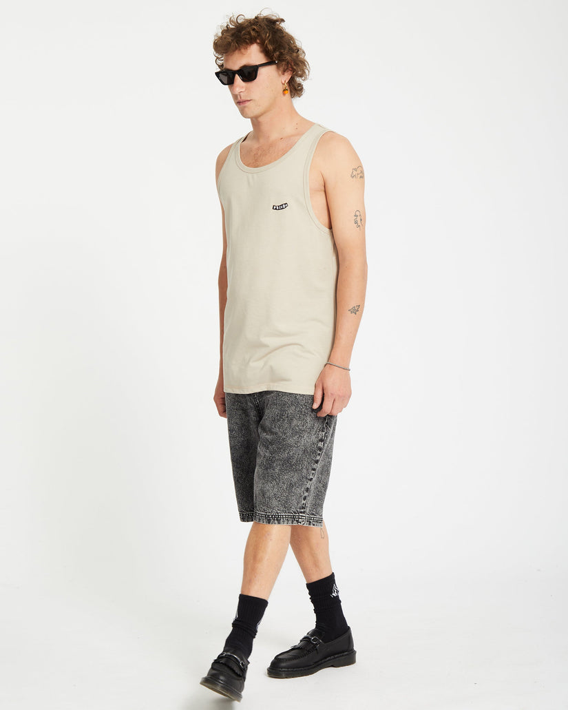 Pistol Stone Tank Top - LIGHT KHAKI