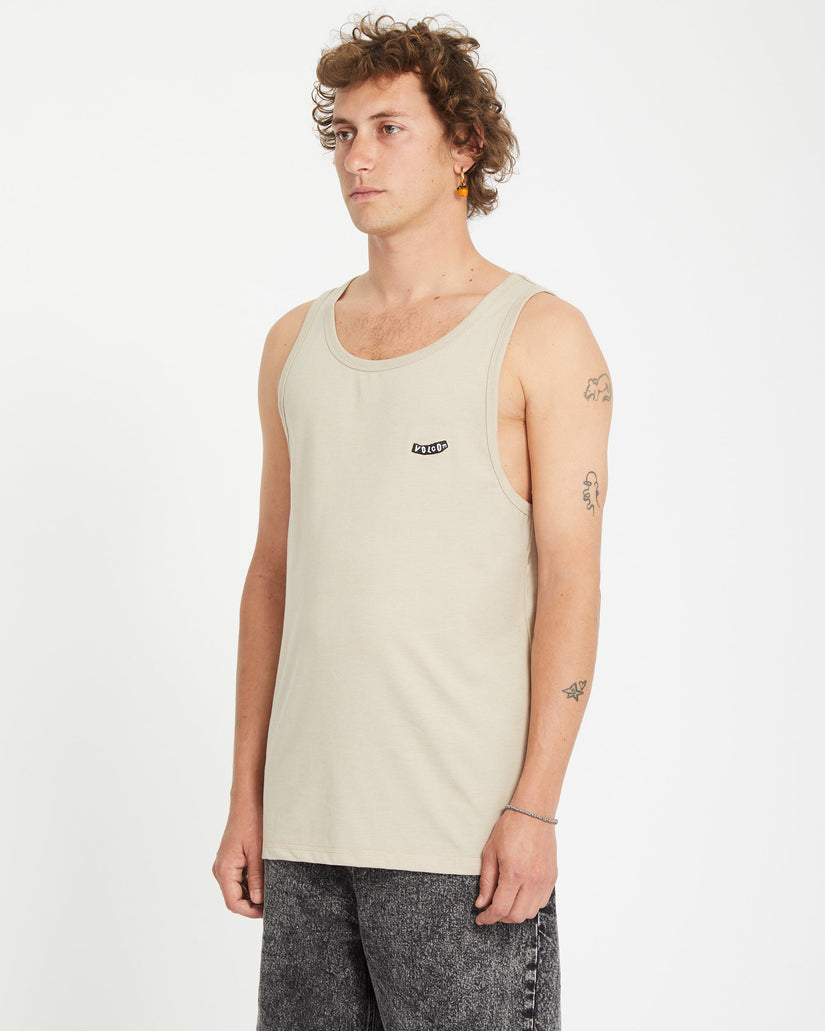 Pistol Stone Tank Top - LIGHT KHAKI