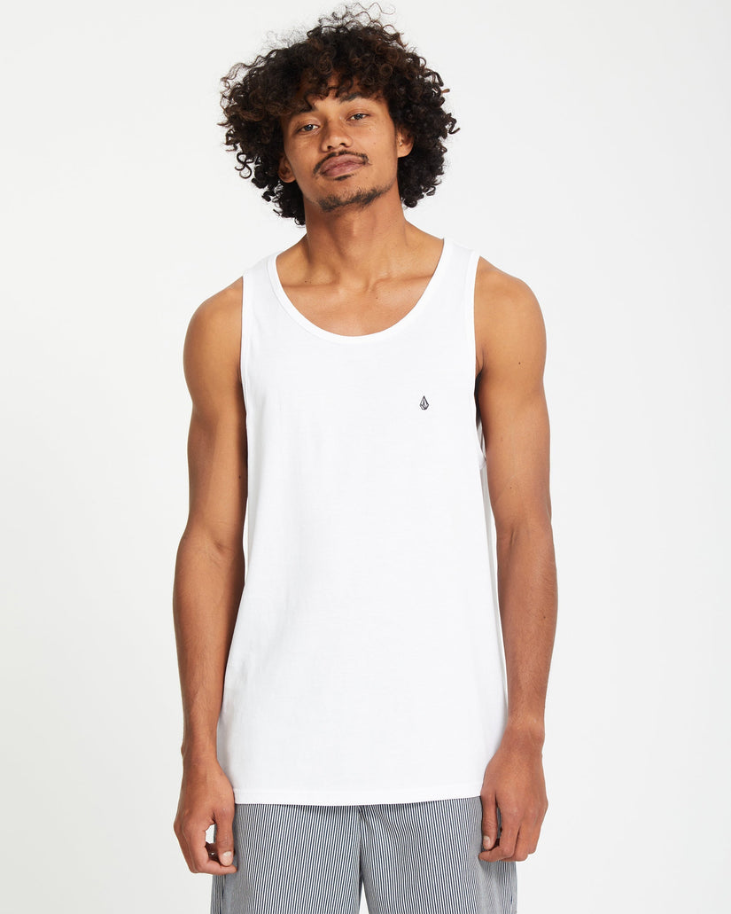 Stone Blanks Tank Top - White