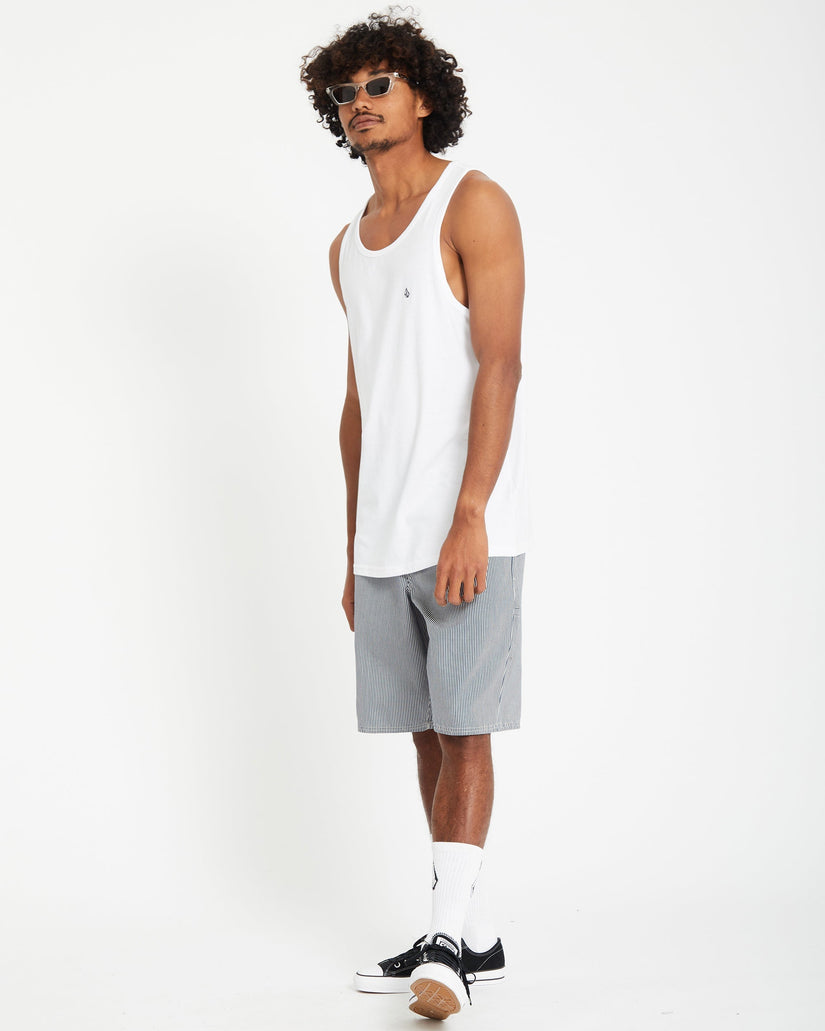 Stone Blanks Tank Top - White