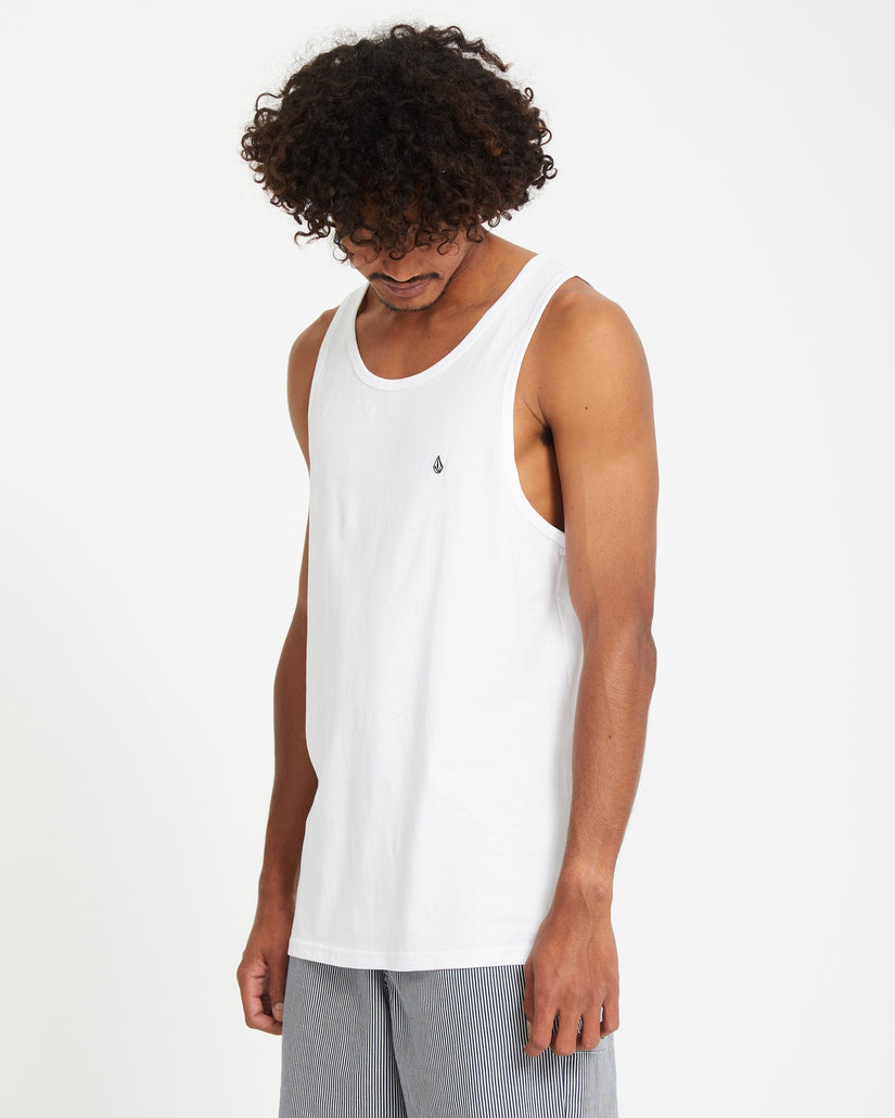Stone Blanks Tank Top - White