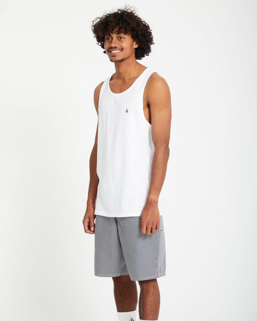 Stone Blanks Tank Top - White