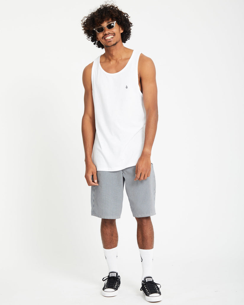 Stone Blanks Tank Top - White