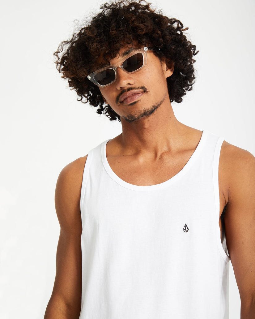 Stone Blanks Tank Top - White
