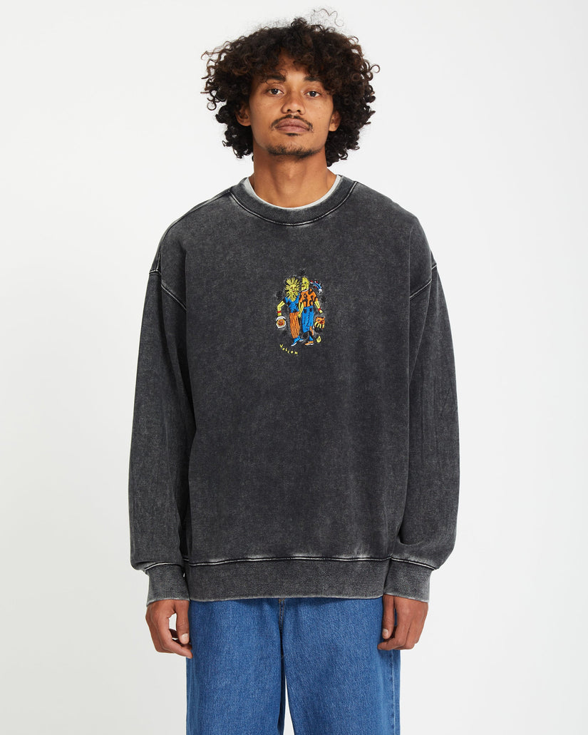 Bob Mollema Sweatshirt - LIGHT ACID BLACK