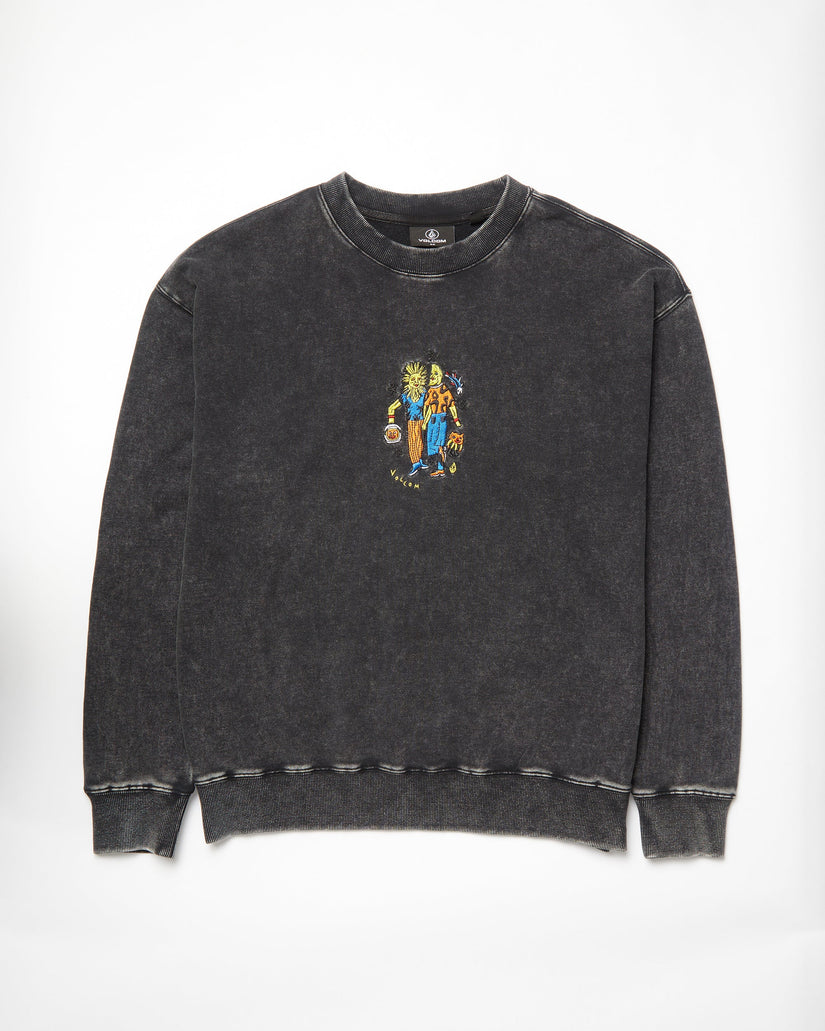 Bob Mollema Sweatshirt - LIGHT ACID BLACK