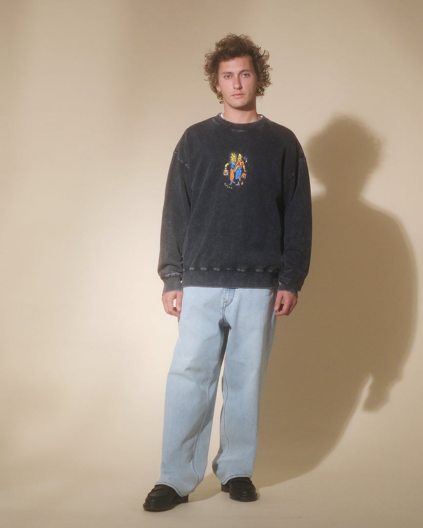 Bob Mollema Sweatshirt - LIGHT ACID BLACK