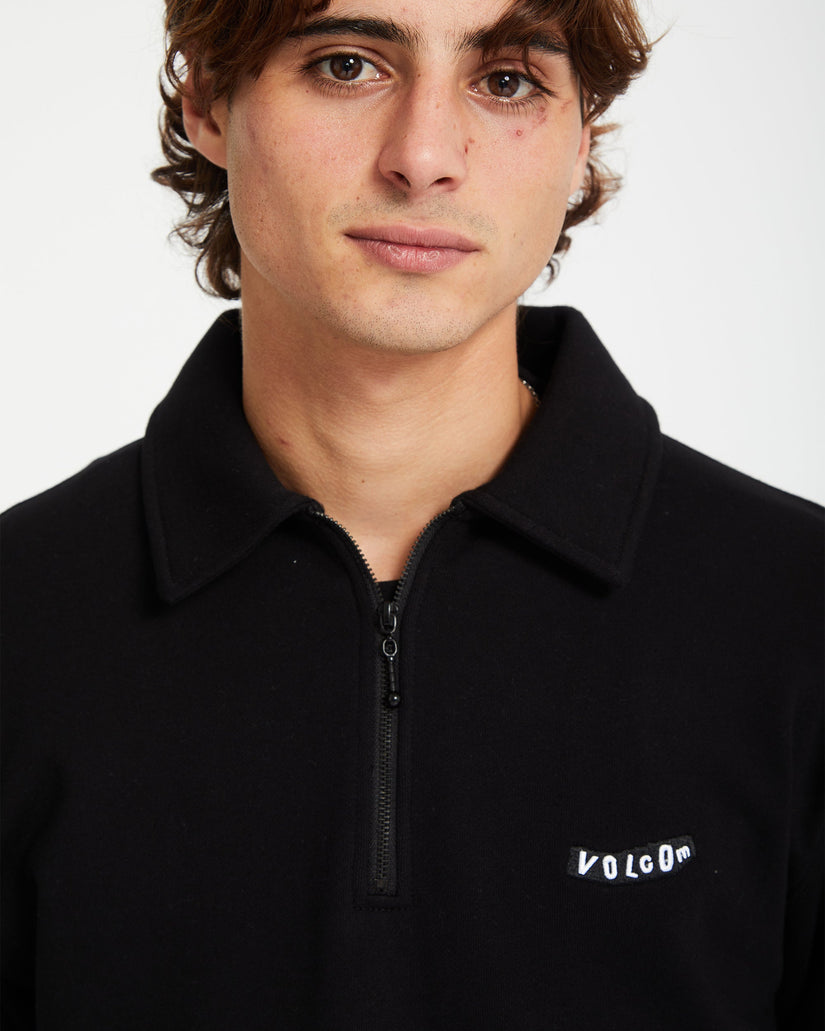 Nevermine Terry Sweatshirt - BLACK