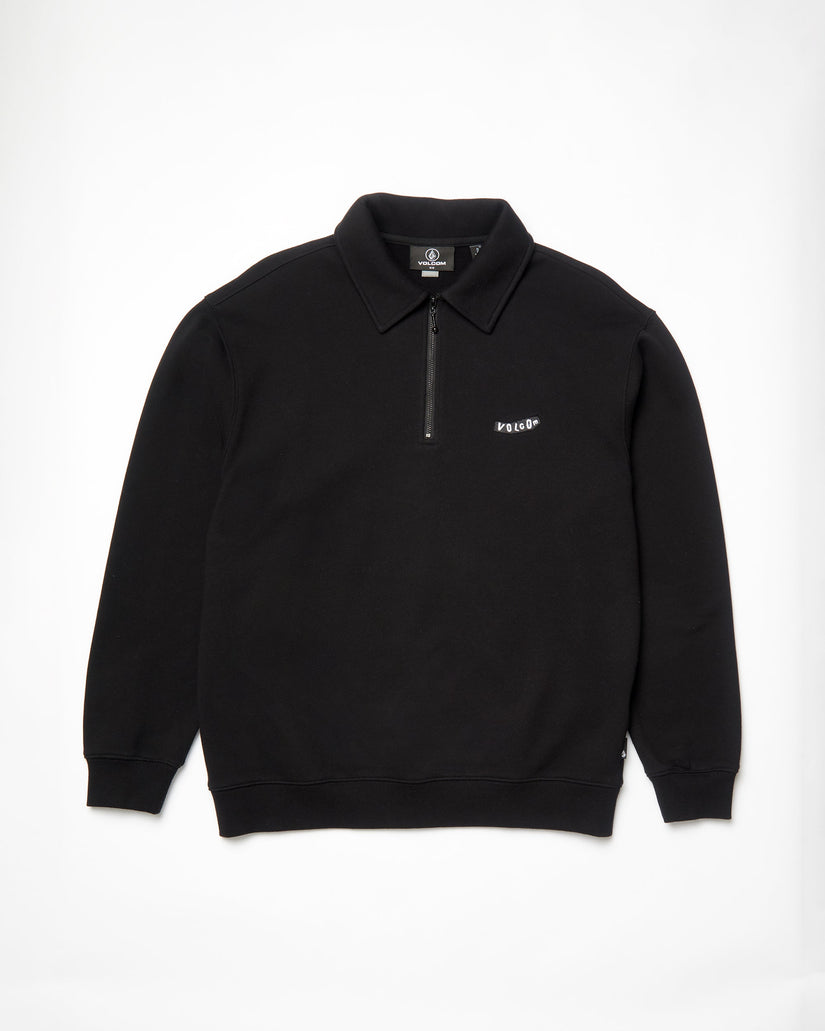 Nevermine Terry Sweatshirt - BLACK