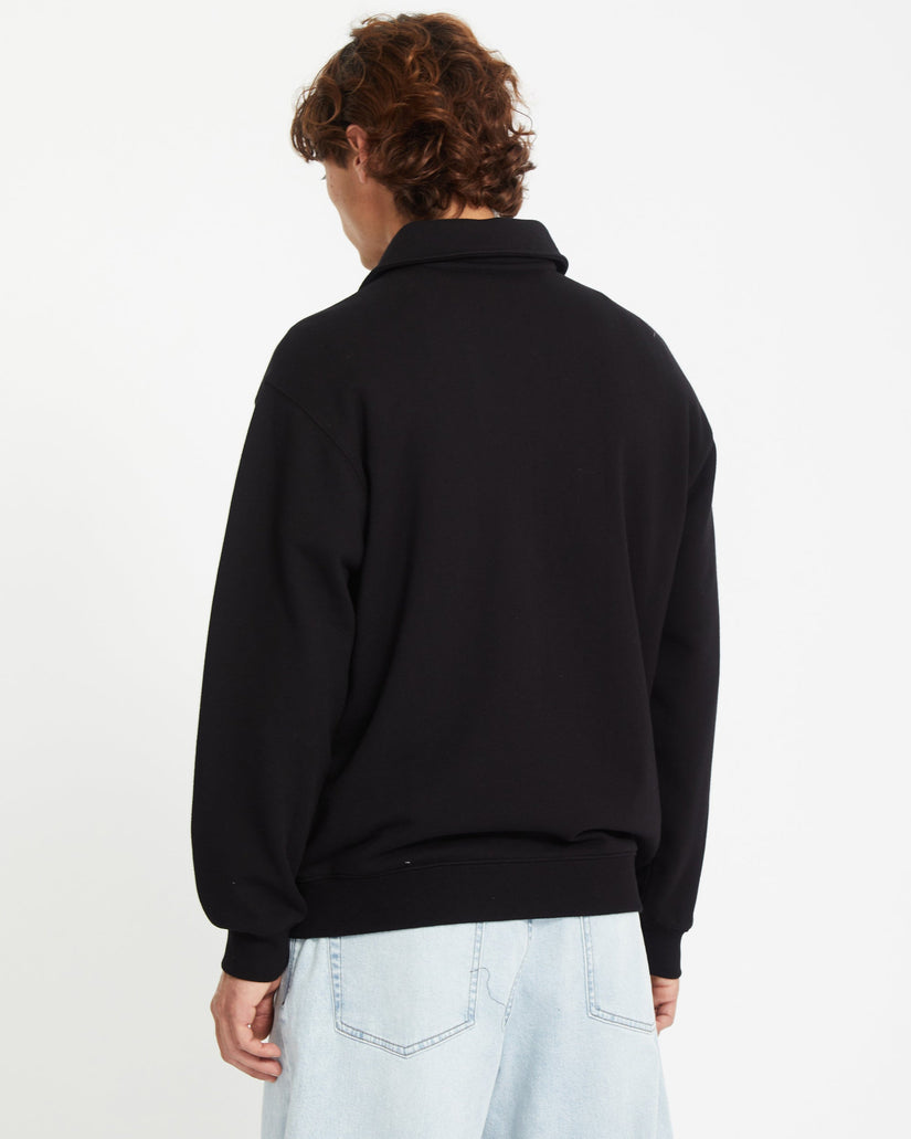 Nevermine Terry Sweatshirt - BLACK