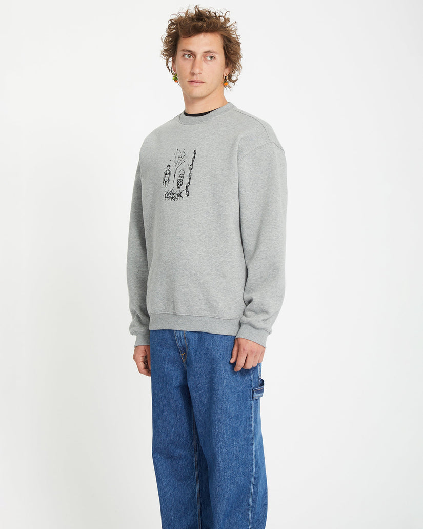 Noder Sweatshirt - HEATHER GREY