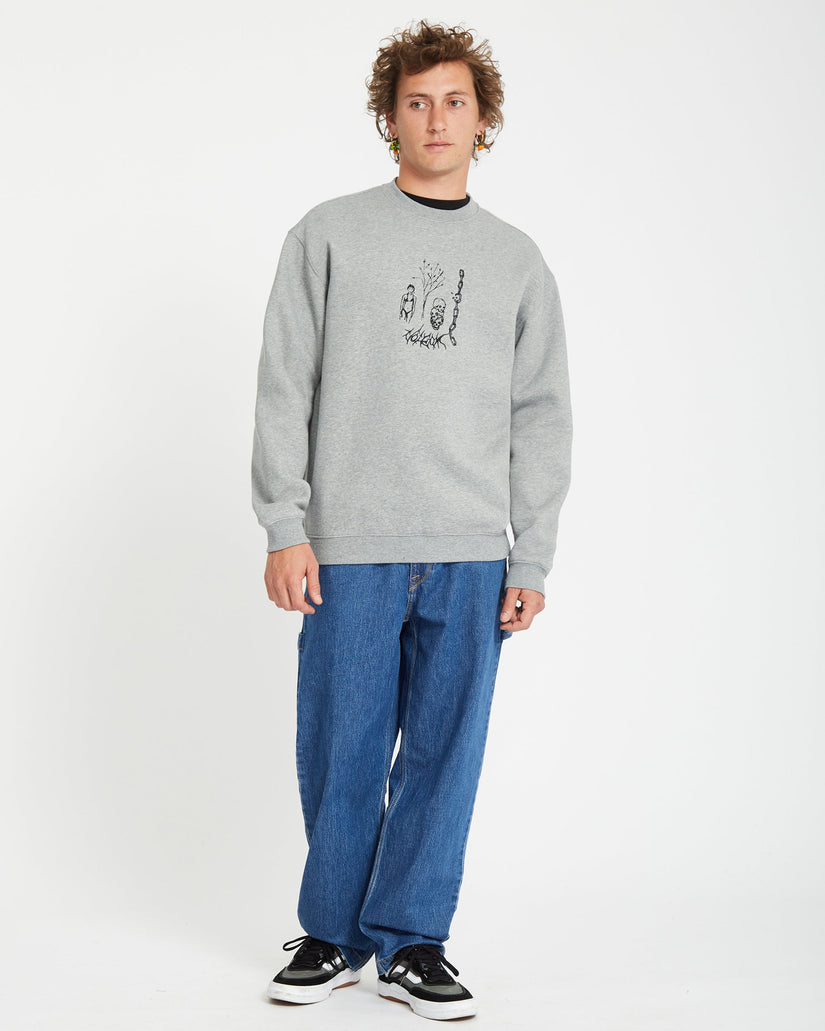 Noder Sweatshirt - HEATHER GREY