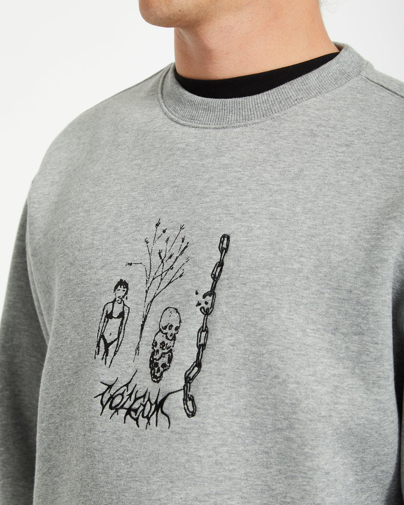 Noder Sweatshirt - HEATHER GREY