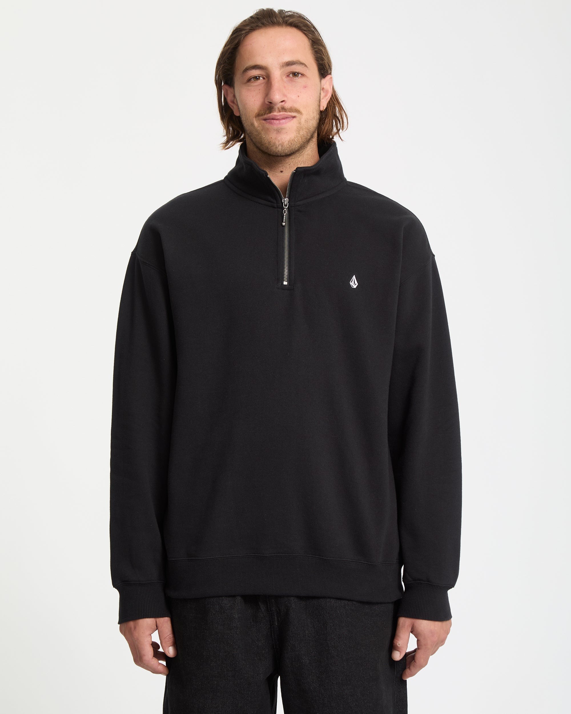 Single Stone Zip Sweatshirt - Black - Men - Volcom UK – Volcom