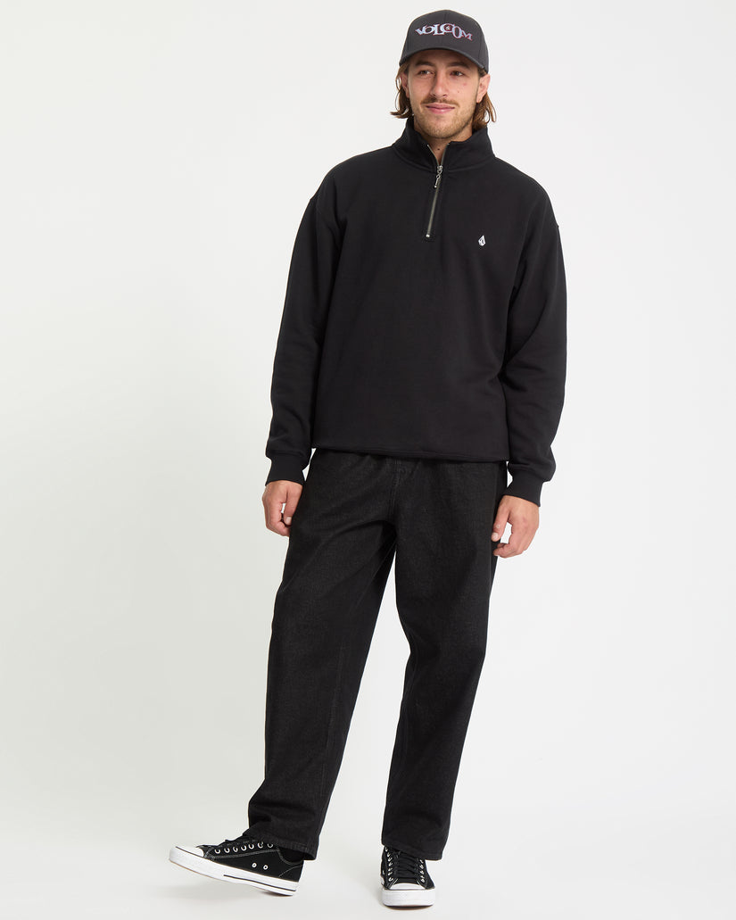 Single Stone Zip Sweatshirt - Black