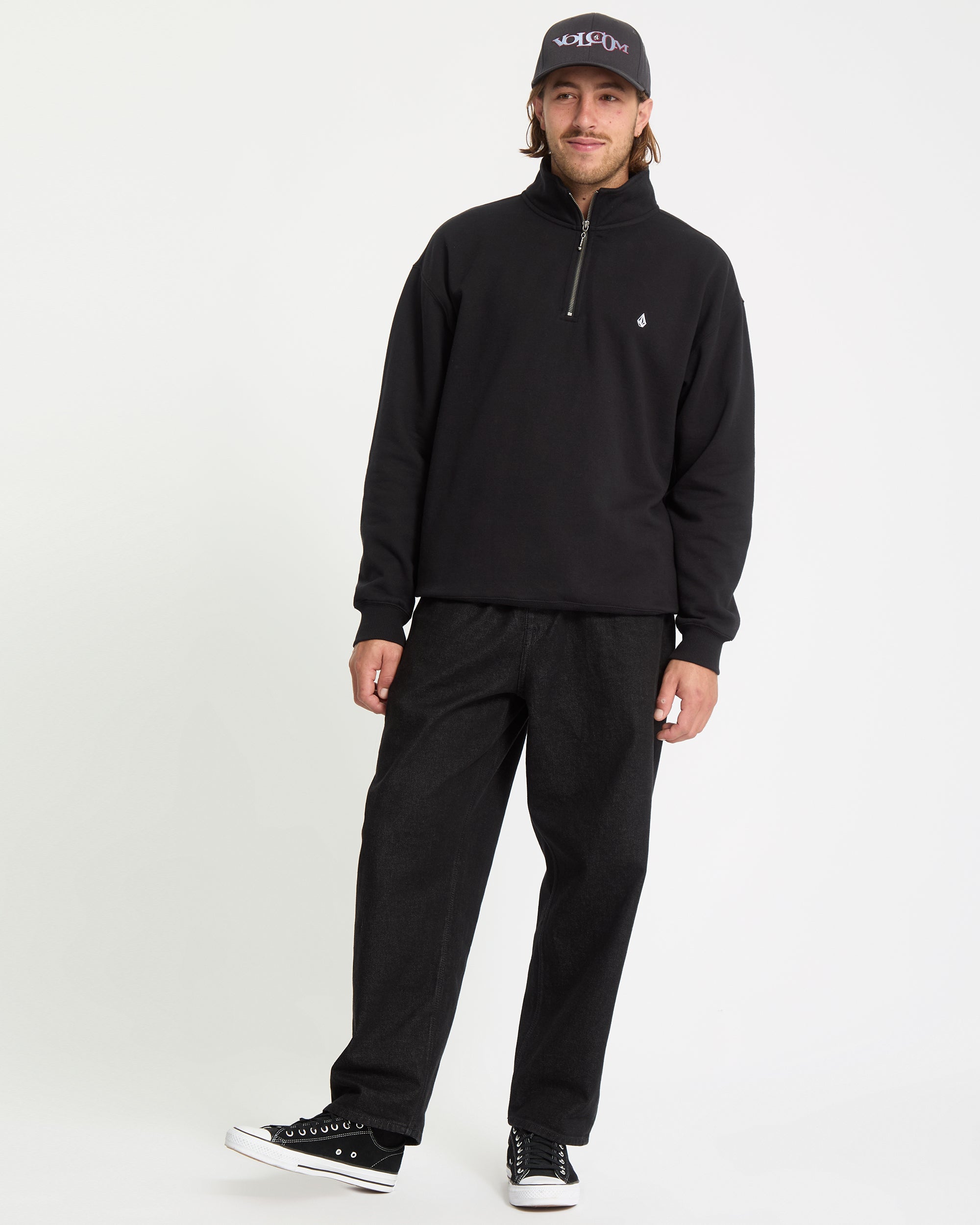 Single Stone Zip Sweatshirt - Black - Men - Volcom EU – Volcom